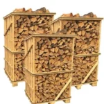 Bois de chauffage - Mélange de bois durs (25 cm) – 3 palettes (9,9 stères) – Certifié PEFC